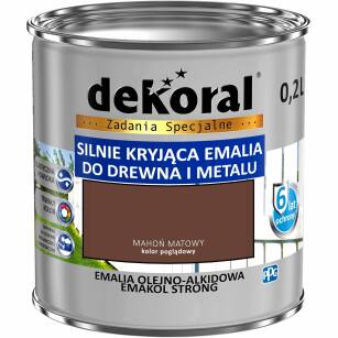 Emalia Olejno - alkidowa EMAKOL STRONG 0,2L/ MAHOŃ
